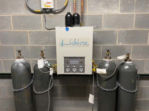 Figure 2: Interior storage with central supply for carbon dioxide. Courtesy: Dewberry