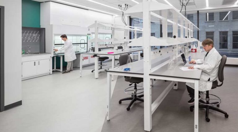 Transforming a Semi-Vacant Office Building Into a Biotech Hub