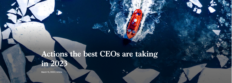 Actions the best CEOs are taking in 2023
