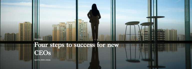 Four steps to success for new CEOs