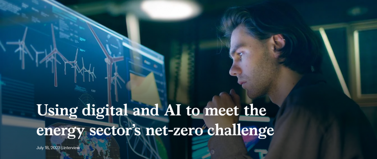 Using digital and AI to meet the energy sector’s net-zero challenge