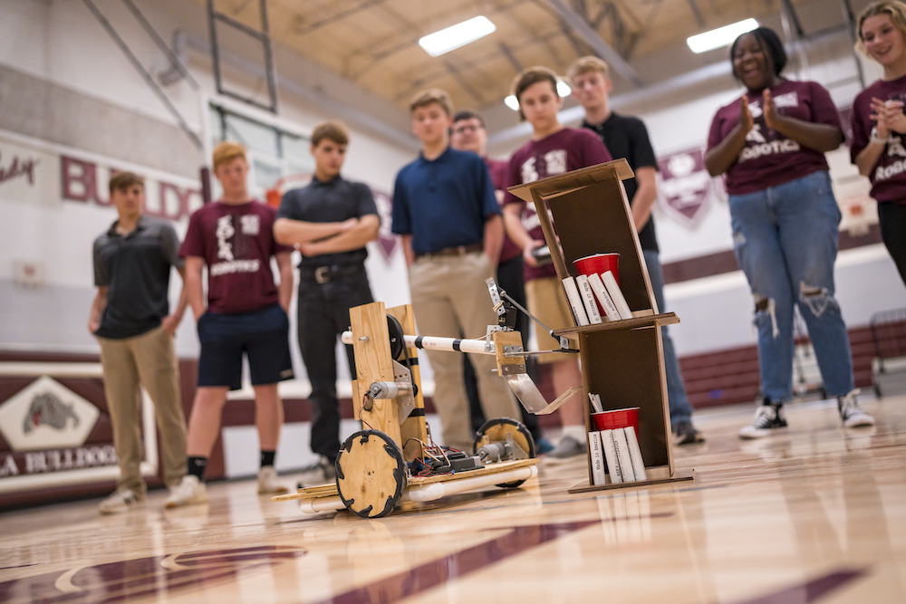High school robotics team