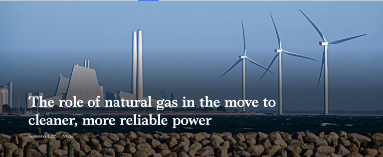 The role of natural gas in the move to cleaner, more reliable power