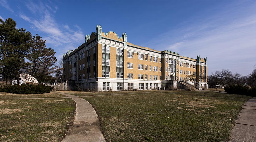 old abandoned building
