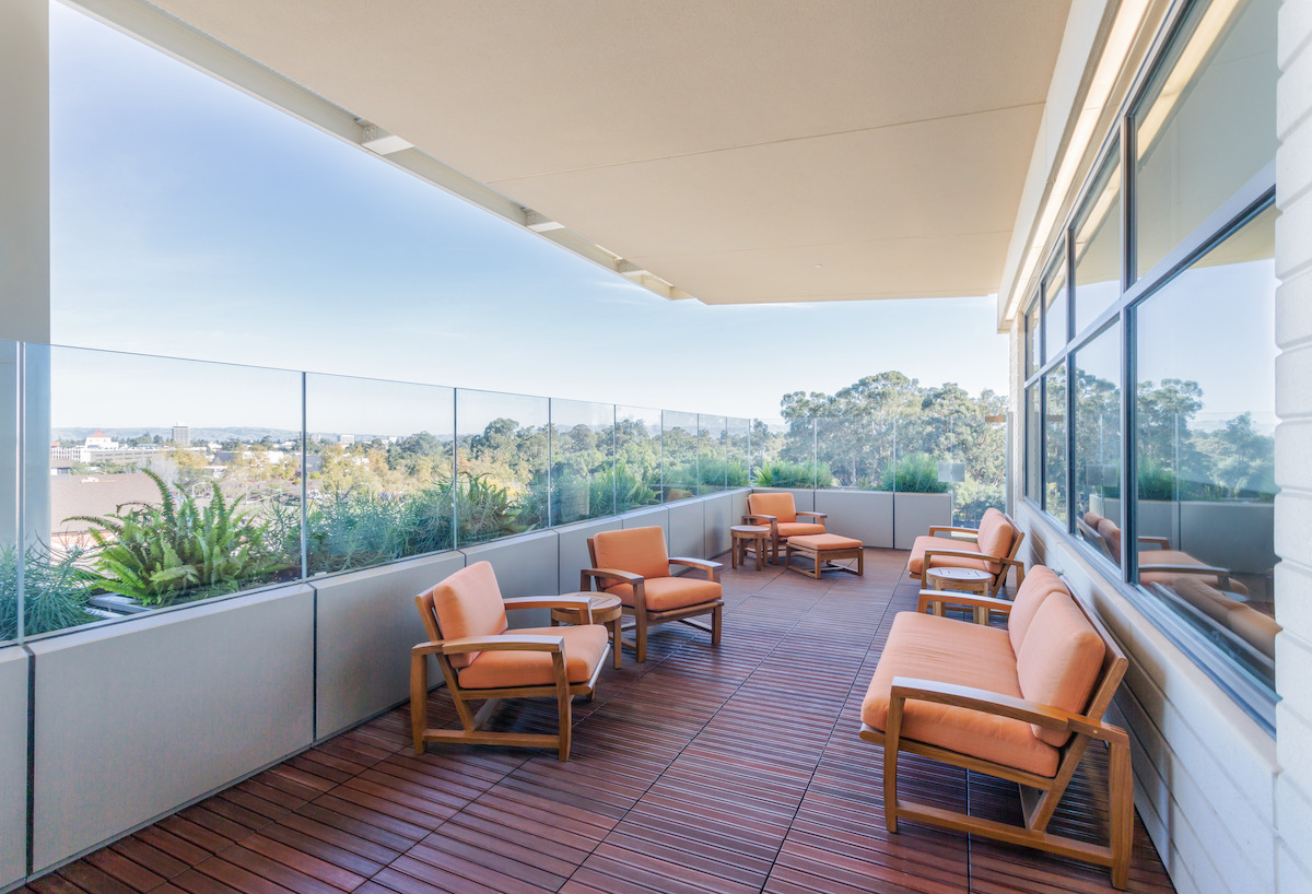 Lucile Packard Chilcren's Hospital staff balcony