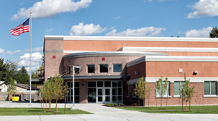 exterior of school building
