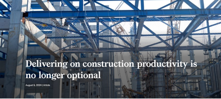 Delivering on construction productivity is no longer optional