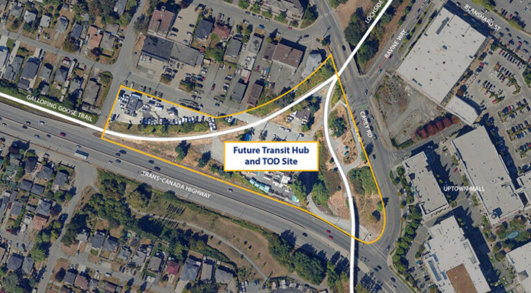 Construction underway on Saanich transit hub