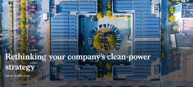Rethinking your company’s clean-power strategy
